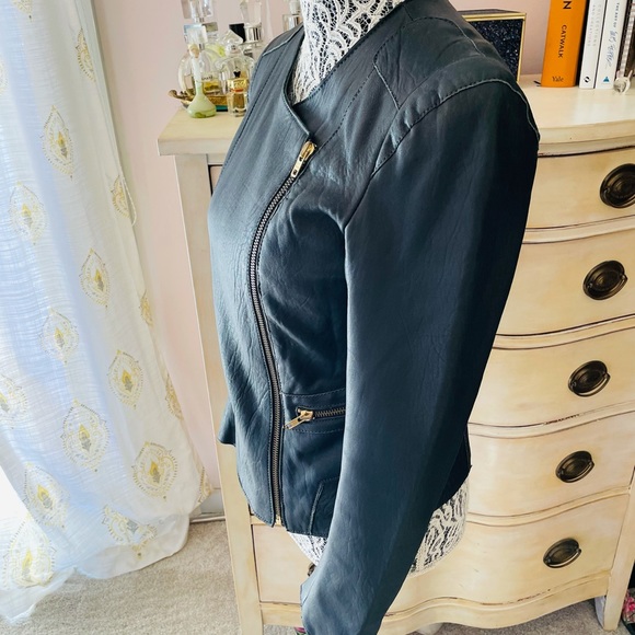 Maje Lamb Leather Moto Jacket - Picture 7 of 16